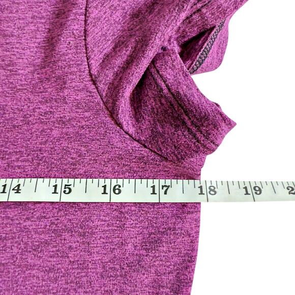 Olaya Sport Athletic Reflect Dress Mesh Panel Zip Collar XXL Tennis Golf Magenta - Picture 7 of 10